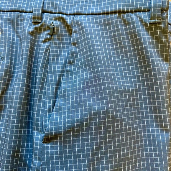 CALLAWAY Men Golf Shorts Flat front Stretch Opti Dri Media Pocket Blue White 40 - Picture 5 of 11